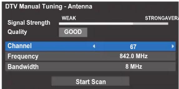TOSHIBA 40TL933 - Manual Tuning - 1