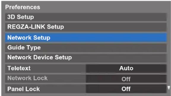 TOSHIBA 40TL933 - Setting up the Network - 1