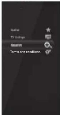 TOSHIBA 40TL933 - Primary Navigation menu - 1