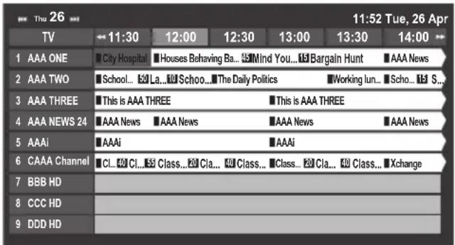 TOSHIBA 40TL933 - Using Broadcast Guide - 1
