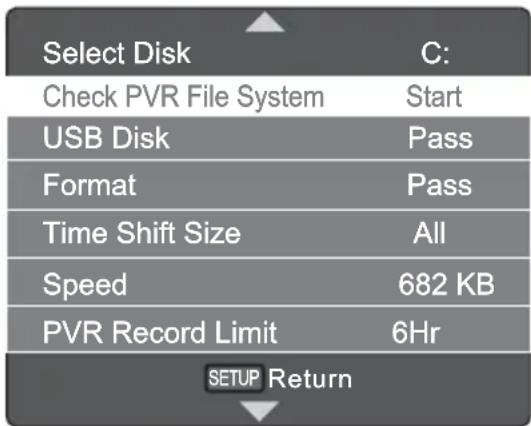 SALORA 22LED6105CD - The PVR File system menu description - 2