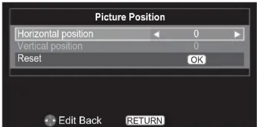 TOSHIBA 26EL933 - Picture Position - 3