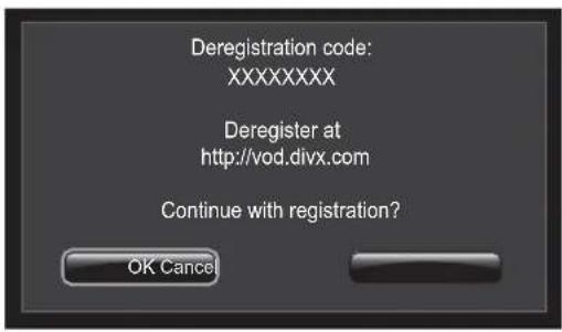 TOSHIBA 26EL933 - DivX Deregistration - 1