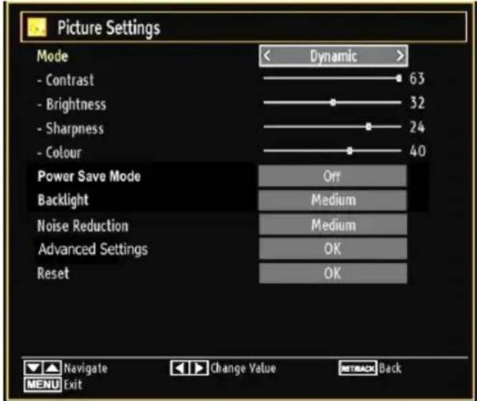 SALORA 19LED7010TW - Configuring Picture Settings - 1