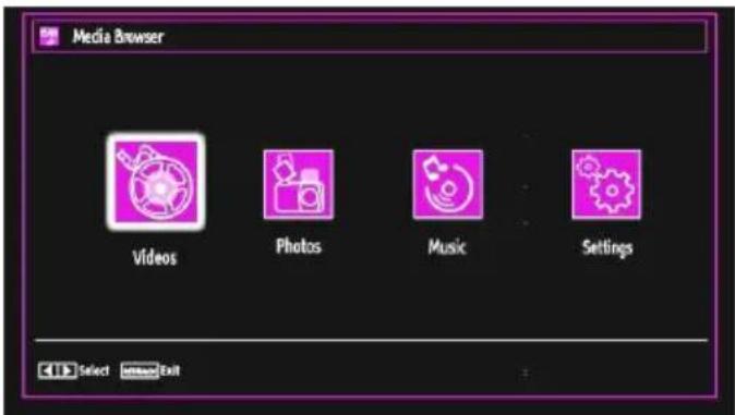 SALORA 19LED7010TW - Media Playback Using Media Browser - 1