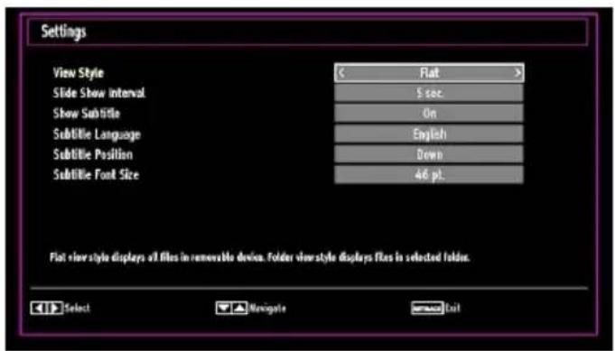 SALORA 19LED7010TW - Media Browser Settings - 1