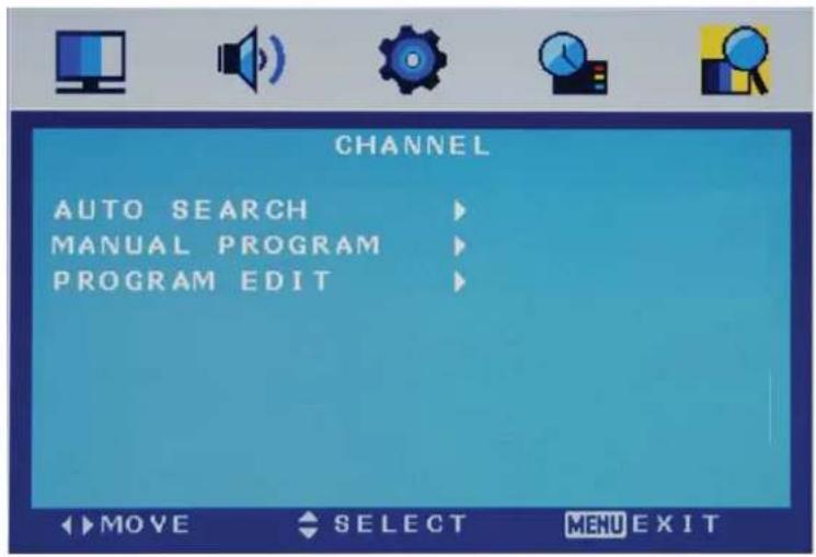 SALORA LED1938DVX - CHANNEL menu - 1