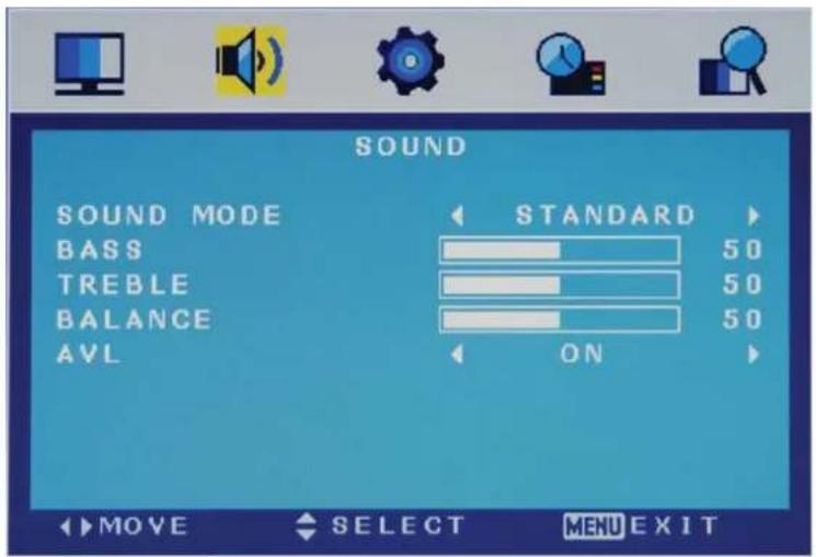 SALORA LED1938DVX - SOUND menu - 1