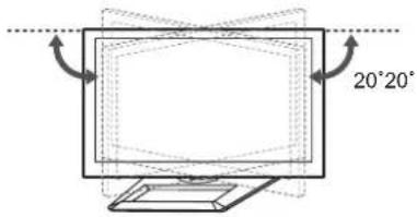 LG 55LM649S - Einstellen des Fernsehgerätes für einen optimalen Blickwinkel - 1