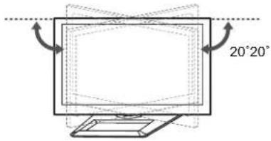 LG 55LM649S - De kijkhoek van de TV aanpassen - 1