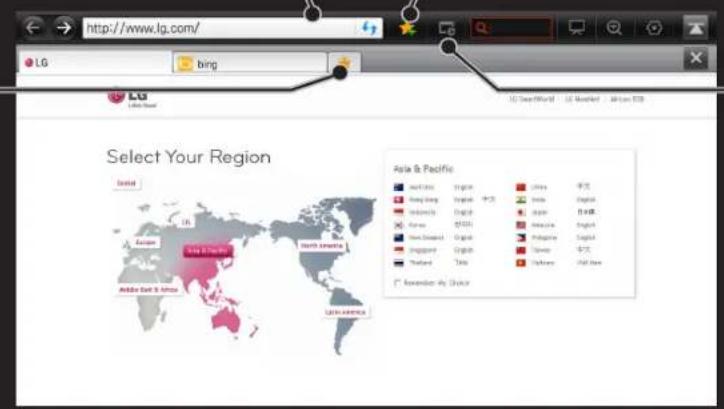 LG 55LS5700 - HOME → Internet (navigateur Web) - 1