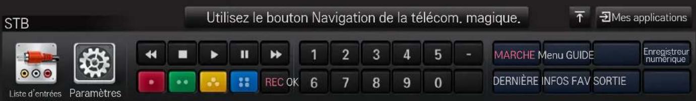 LG 55LS5700 - Pour commander le boîtier à l'aide de la télécommande Magic - 2
