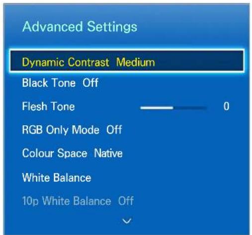SAMSUNG UE32F4500AK - Advanced Settings - 1