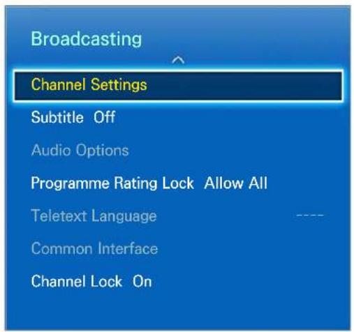 SAMSUNG UE32F4510AK - Channel Settings - 1