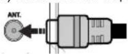 SALORA 24LED8105CD - Branchement de l'antenne/Câble - 1