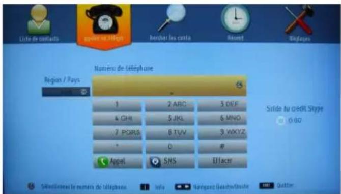 SALORA 40LED8100CS - Composer un numéro de téléphone - 1
