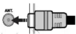 SALORA 50LED8100CS - Antenne/Kabelaansluitingen - 1