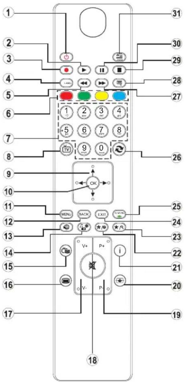SALORA 22LED8015TDW - Afstandbediening - 1