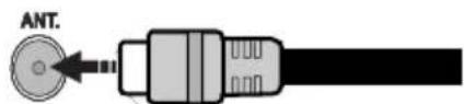 SALORA 22LED8005TD - Branchement de l'antenne - 1