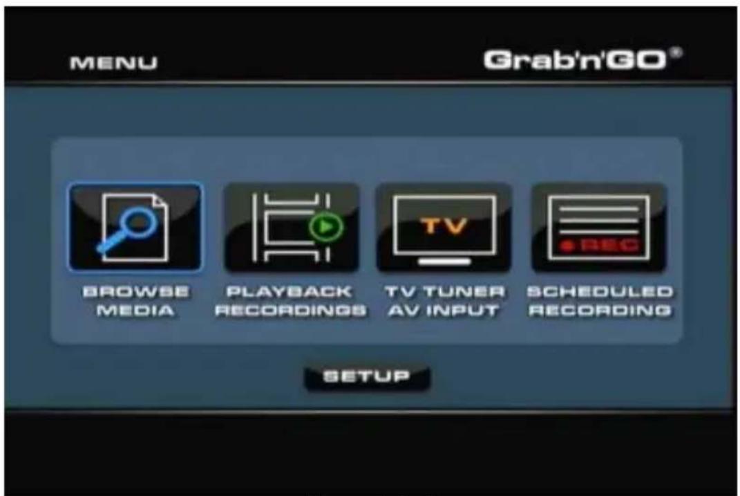 CONCEPTRONIC Media Giant Plus - Menu principal - 1
