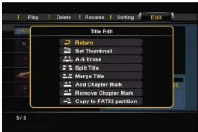 CONCEPTRONIC CM3GD1T - The 'Edit' menu explained - 1
