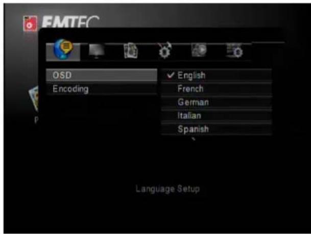 EMTEC Movie Cube K800 - Language setup - 1