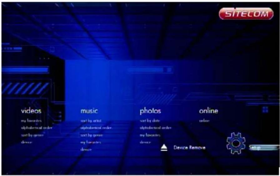 SITECOM MD-272 - Home Menu - 1