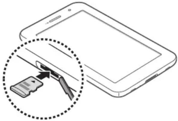 SAMSUNG Galaxy Tab 7.0 Plus - Insérer une carte mémoire (en option) - 3