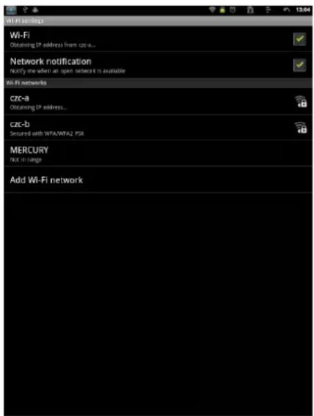VIEWSONIC ViewPad 10e - Configuring a Wi-Fi Network - 1