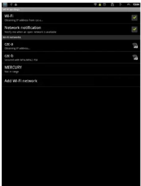 VIEWSONIC ViewPad 10e - Wi-Fi-Netzwerk konfigurieren - 1