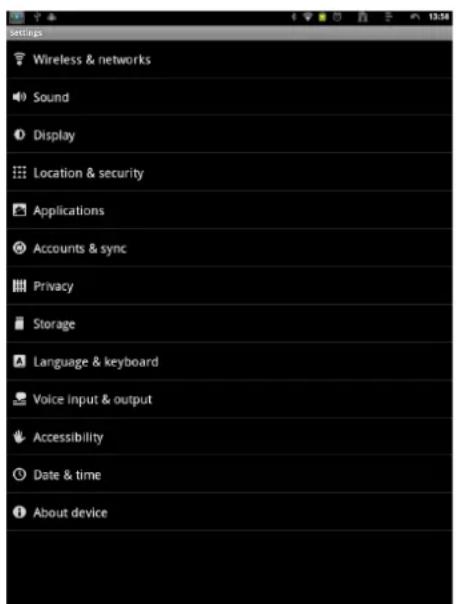 VIEWSONIC ViewPad 10e - Kapitel 3: Einstellungen - 1