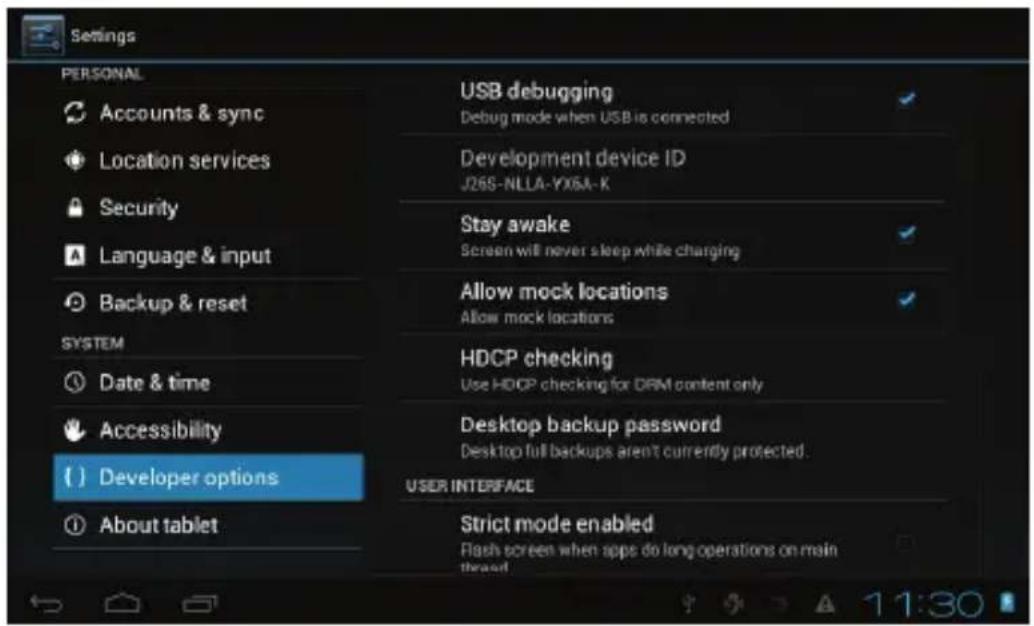 Hamlet Zelig Pad 700 - - Developer options - 1