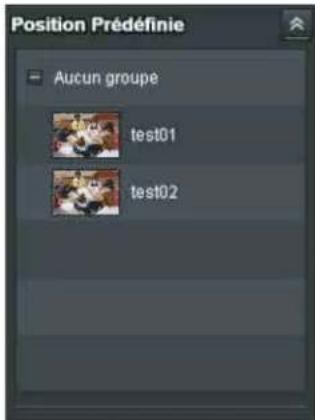 Position Prédéfinie Aucun groupe test01 test02