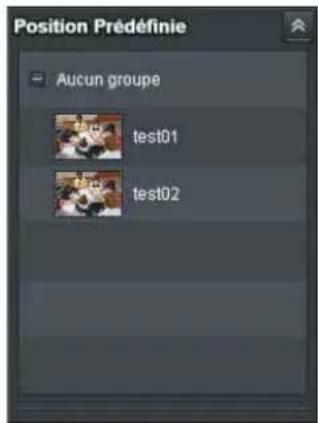 Position Prédéfinie Aucun groupe test01 test02