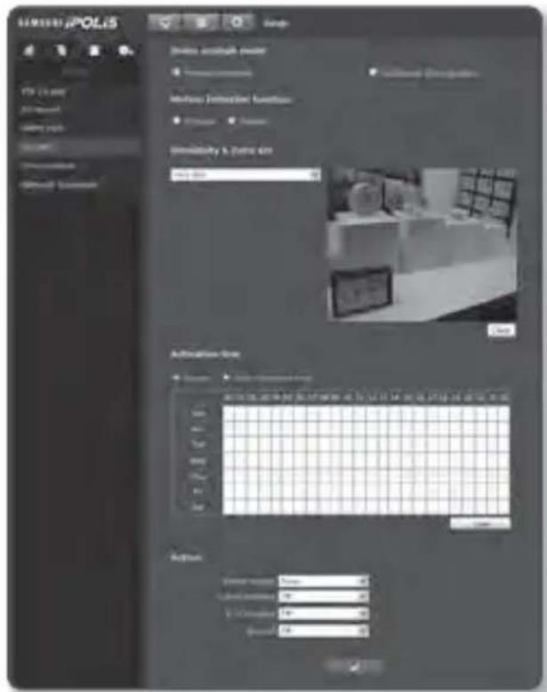 SAMSUNG SND-5080 - To set the Motion Detection - 1