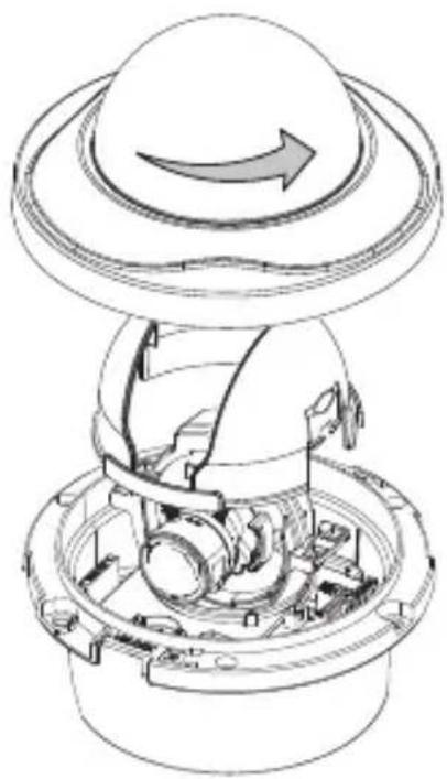 SAMSUNG SND-5080 - Removing the dome cover - 1