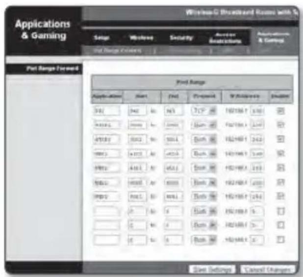 SAMSUNG SND-5080 - Manual Port Range Forwarding - 1