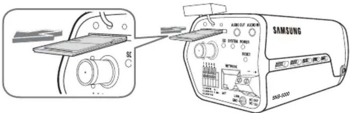 SAMSUNG SND-5080 - Removing an SD Memory Card - 1