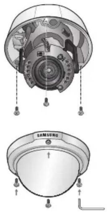 SAMSUNG SCV-2081R - INSTALLING THE CAMERA ON A CEILING OR WALL - 4