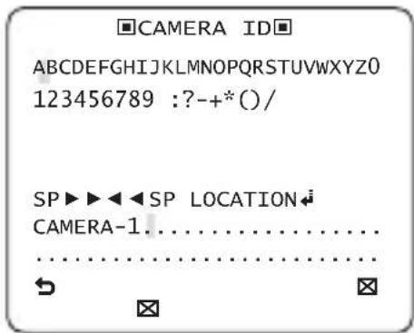 SAMSUNG SCB-2001P - ◆ CAMERA ID [OFF, ON] - 1