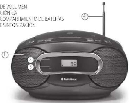 AudioSonic CD-1580 - IDENTIFICACIÓN DE PIEZAS - 1