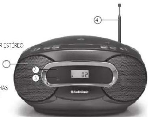 AudioSonic CD-1580 - IDENTIFICAÇÃO DAS PEÇAS - 1