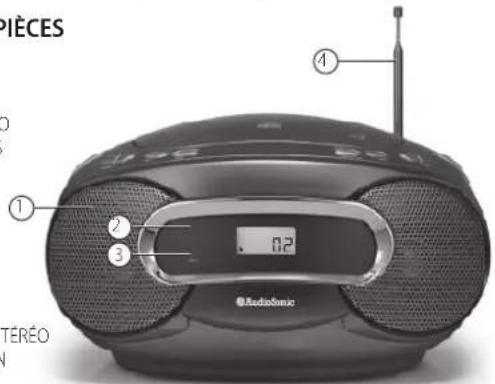 AudioSonic CD-1580 - IDENTIFICATION DES PIÈCES - 1