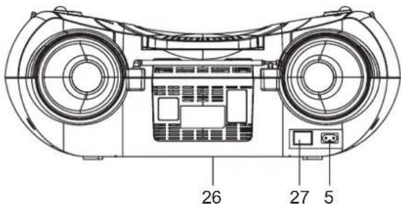 AudioSonic CD-1588 - TRAGBARER CD/MP3 DISC PLAYER STEREO RADIO MIT USB&SD/MMC KARTENLESER - 3