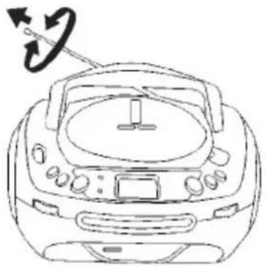 AudioSonic CD-1585 - POUR AVOIR UNE MEILLEURE RÉCEPTION - 1