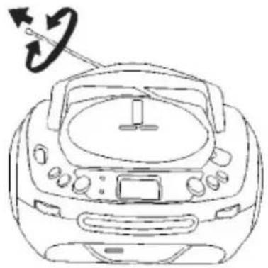 AudioSonic CD-1584 - POUR AVOIR UNE MEILLEURE RÉCEPTION - 1