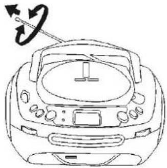 AudioSonic CD-1584 - FOR BETTER RECEPTION - 1