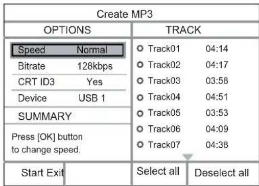 PHILIPS DVP3580 - Création de fi chiers MP3 - 1