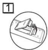 TOSHIBA DVR20DTKB - Installing Batteries in the Remote Control - 1