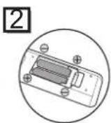 TOSHIBA DVR20DTKB - Installing Batteries in the Remote Control - 2